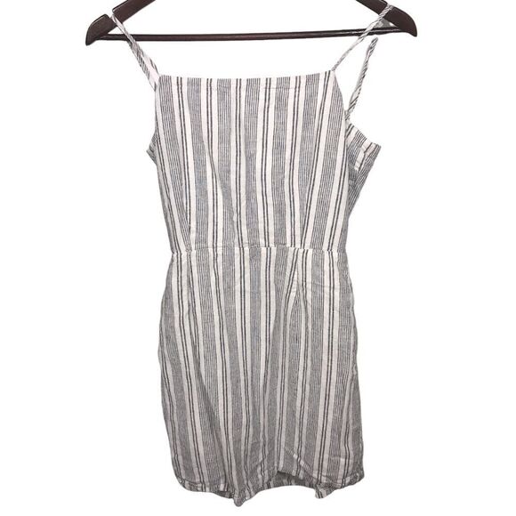 Women's Garage Navy Blue & White Striped Dress - Picture 1 of 10